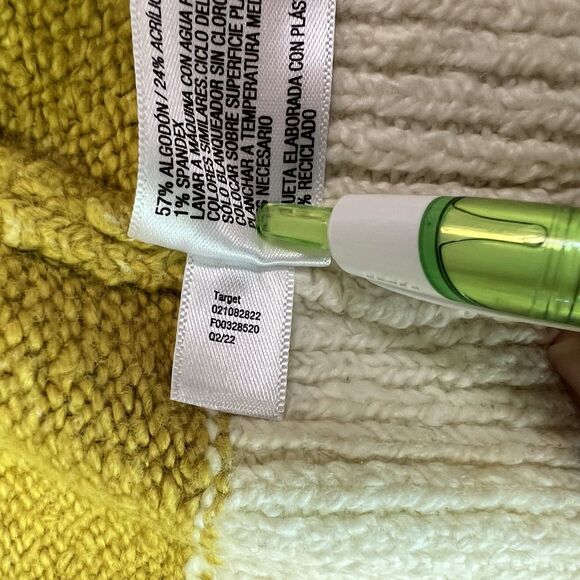 NWT Ava & Viv Sweater Women's Plus Size 2X Lime Swirl Knit Pullover Cozy New - Picture 8 of 14